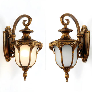 Antique Balck Iron Outdoor LED Wall Lantern Light Zawala Image - 5