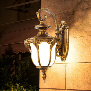 Antique Balck Iron Outdoor LED Wall Lantern Light Zawala Image - 6