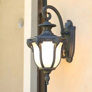 Antique Balck Iron Outdoor LED Wall Lantern Light Zawala Image - 8