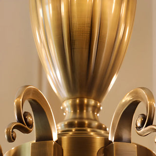 ZOWALA - Antique Brass Ambient Candelabra Chandelier Image - 11
