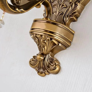 Antique Clear Glass Brass Geometric Wall Sconce Zawala Image - 19