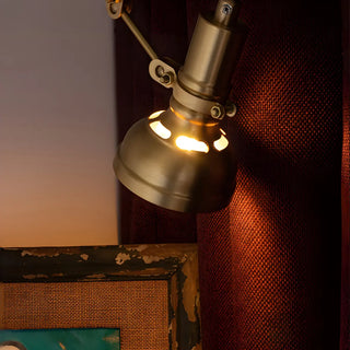 ZOWALA - Nordic Swing Arm Adjustable Metal Antique Brass Wall Sconce Image - 14