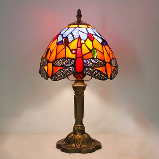 Stylish Tiffany Dome Stained Glass Decor Table Lamp Zawala Image - 11