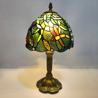 Stylish Tiffany Dome Stained Glass Decor Table Lamp Zawala Image - 14