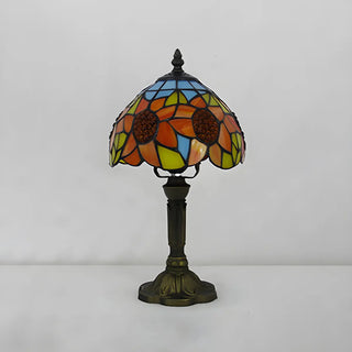Stylish Tiffany Dome Stained Glass Decor Table Lamp Zawala Image - 15