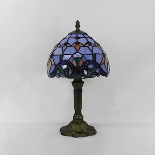 Stylish Tiffany Dome Stained Glass Decor Table Lamp Zawala Image - 16