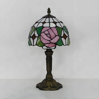 Stylish Tiffany Dome Stained Glass Decor Table Lamp Zawala Image - 17