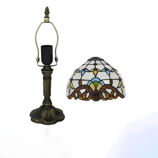 Stylish Tiffany Dome Stained Glass Decor Table Lamp Zawala Image - 22