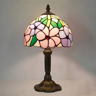 Stylish Tiffany Dome Stained Glass Decor Table Lamp Zawala Image - 5