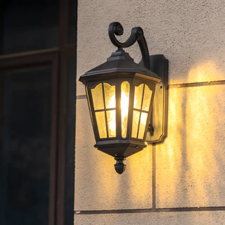 Antique Bronze Outdoor Wall Lantern Sconce Zawala Image - 3