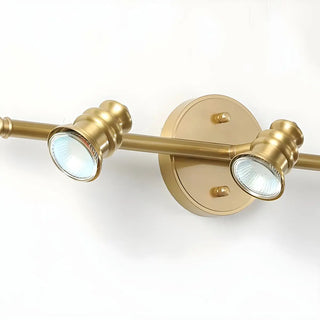 ZOWALA - Antique Gold Straight Copper Vanity Bathroom Light Image - 11