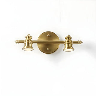 ZOWALA - Antique Gold Straight Copper Vanity Bathroom Light Image - 6