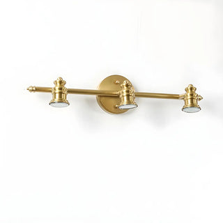 ZOWALA - Antique Gold Straight Copper Vanity Bathroom Light Image - 7