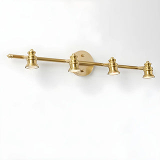 ZOWALA - Antique Gold Straight Copper Vanity Bathroom Light Image - 8
