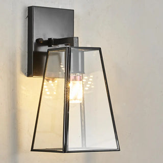 Antique Square Brass Outdoor Wall Lantern  Zawala Image - 9