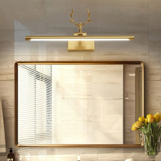 ZOWALA - Decorative Antler Design Gold LED Vanity Light Image - 3