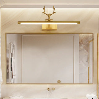 ZOWALA - Decorative Antler Design Gold LED Vanity Light Image - 4