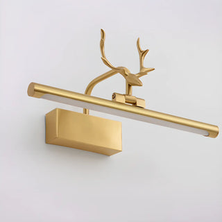 ZOWALA - Decorative Antler Design Gold LED Vanity Light Image - 9
