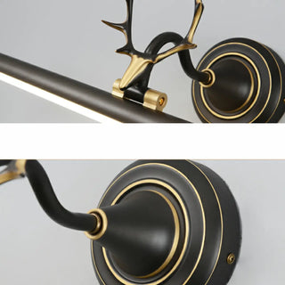 ZOWALA - Antler Design Simple Metal Tubular LED Vanity Light Image - 11