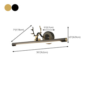 ZOWALA - Antler Design Simple Metal Tubular LED Vanity Light Image - 15