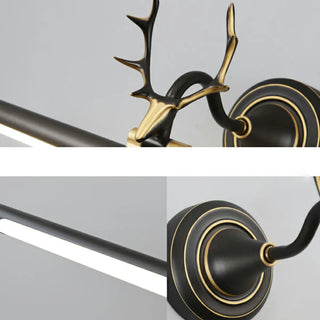 ZOWALA - Antler Design Simple Metal Tubular LED Vanity Light Image - 8