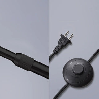 ZOWALA - Adjustable Metal Black Dome and Arc Floor Lamp Image - 8