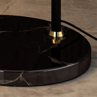 ZOWALA - Adjustable Metal Black Dome and Arc Floor Lamp Image - 9