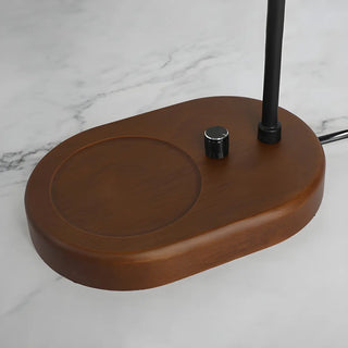 Simple Cone Crystal Shade Wood Base Candle Table Lamp Zawala Image - 18