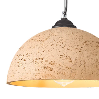 ZOWALA - Art Deco Industrial Resin Dome Vaulted Pendant Light Image - 11