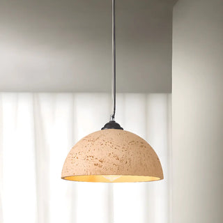 ZOWALA - Art Deco Industrial Resin Dome Vaulted Pendant Light Image - 13