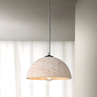 ZOWALA - Art Deco Industrial Resin Dome Vaulted Pendant Light Image - 14