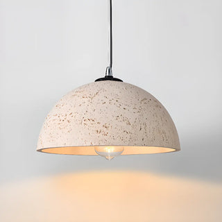 ZOWALA - Art Deco Industrial Resin Dome Vaulted Pendant Light Image - 5