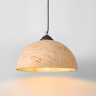 ZOWALA - Art Deco Industrial Resin Dome Vaulted Pendant Light Image - 7