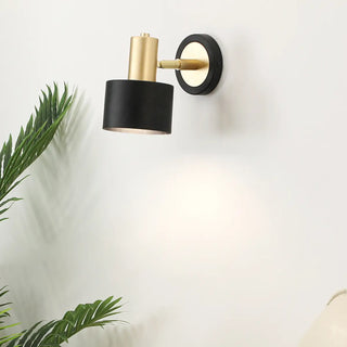 Modern Minimalist Rotatable Black Wall Sconce Set Zawala Image - 4