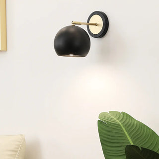Modern Minimalist Rotatable Black Wall Sconce Set Zawala Image - 5