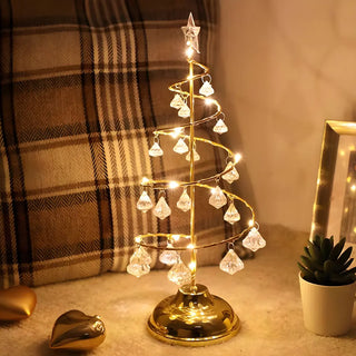 Exquisite Modern Silver Christmas Tree LED Table Lamp Zawala Image - 4