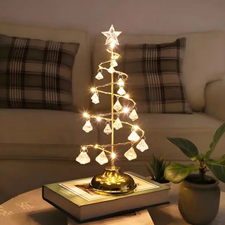 Exquisite Modern Silver Christmas Tree LED Table Lamp Zawala Image - 5