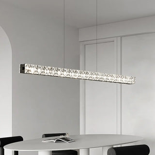 ZOWALA - Art Deco Rectangle Acrylic LED Island Light Image - 1