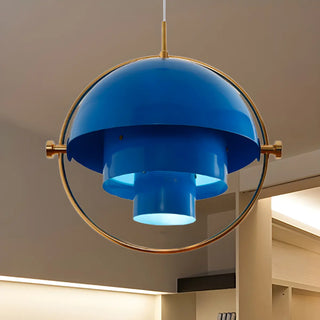 Modern Art Deco Geometric Spherical Gold Pendant Light Set Zawala Image - 15