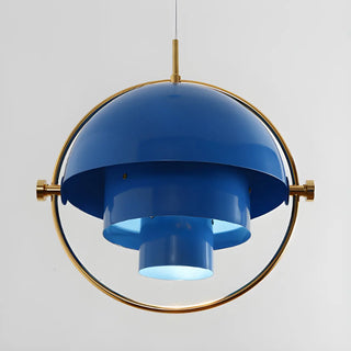 Modern Art Deco Geometric Spherical Gold Pendant Light Set Zawala Image - 24