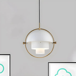 Modern Art Deco Geometric Spherical Gold Pendant Light Set Zawala Image - 29