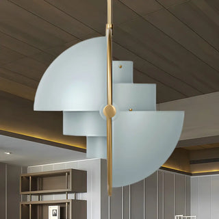 Modern Art Deco Geometric Spherical Gold Pendant Light Set Zawala Image - 31