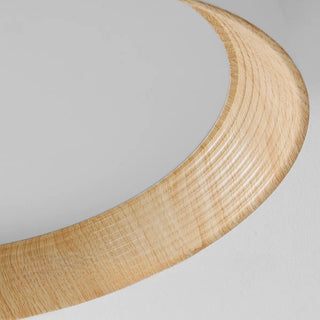 ZOWALA - Art Deco Round White Metal Flush Mount Light Image - 19