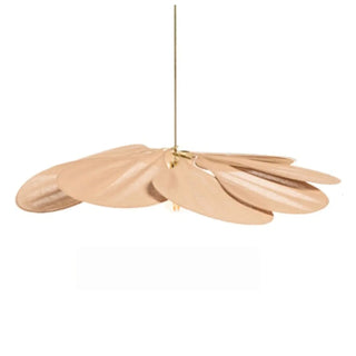 ZOWALA - Art Deco Floral Petal Coffee Living Room Pendant Light Image - 12