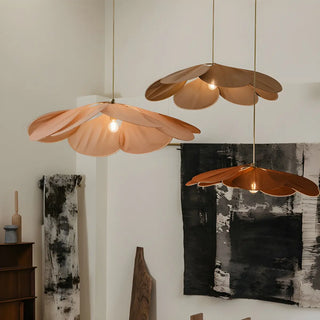 ZOWALA - Art Deco Floral Petal Coffee Living Room Pendant Light Image - 2