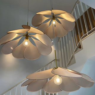 ZOWALA - Art Deco Floral Petal Coffee Living Room Pendant Light Image - 4