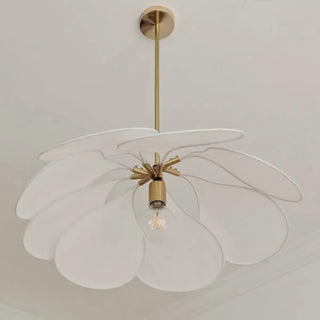 ZOWALA - Art Deco Floral Petal Coffee Living Room Pendant Light Image - 6
