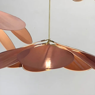 ZOWALA - Art Deco Floral Petal Coffee Living Room Pendant Light Image - 7