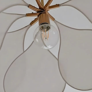 ZOWALA - Art Deco Floral Petal Coffee Living Room Pendant Light Image - 9