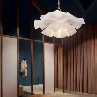 ZOWALA - Art Deco White Abstract Flowing Bedroom Pendant Light Image - 1